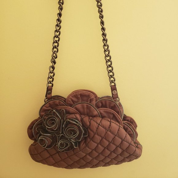 Lockheart Chain Gang Raven Bag Purse Shoulder Bag with Rose Decorations - Picture 10 of 10